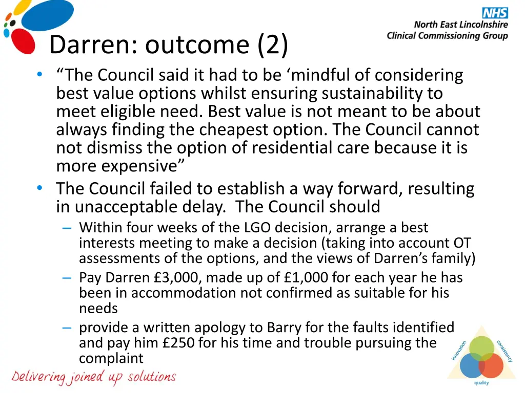 darren outcome 2 the council said