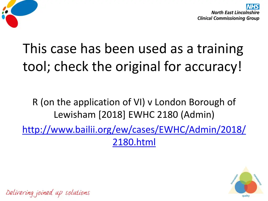 this case has been used as a training tool check 1