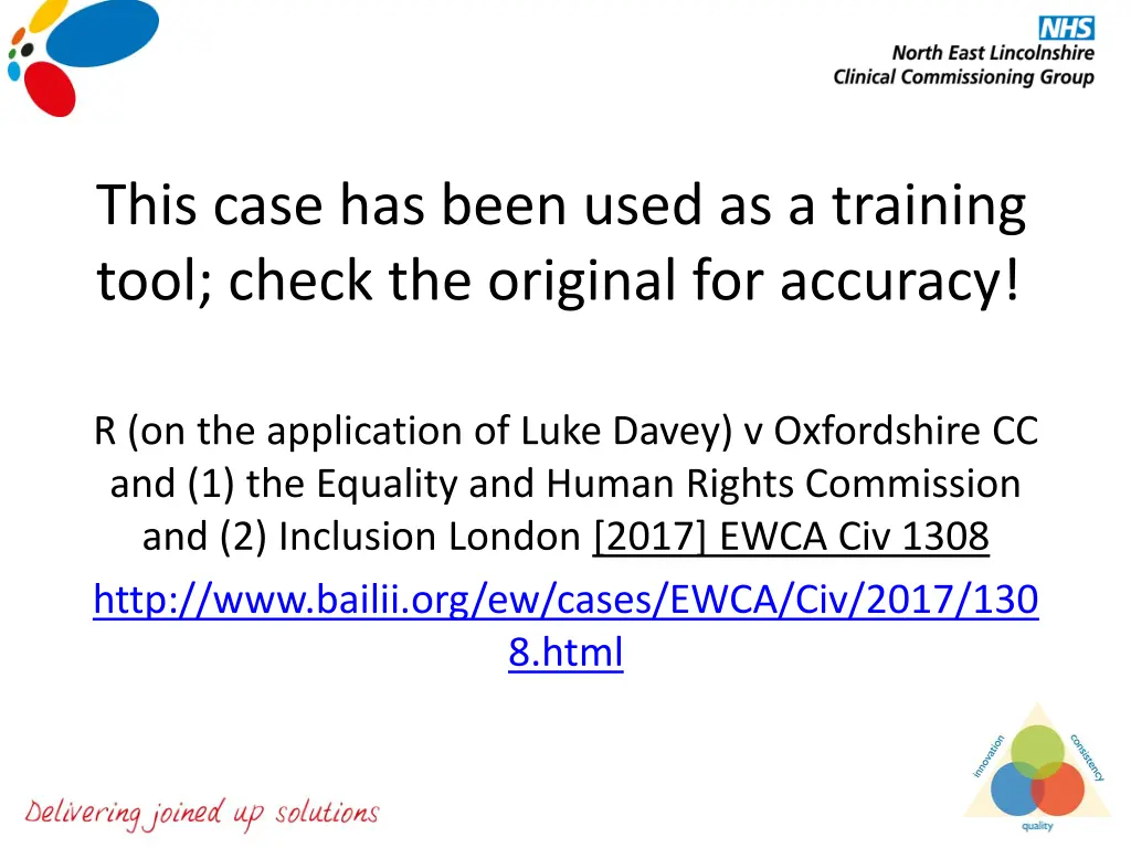 this case has been used as a training tool check