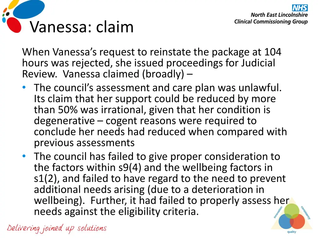 vanessa claim