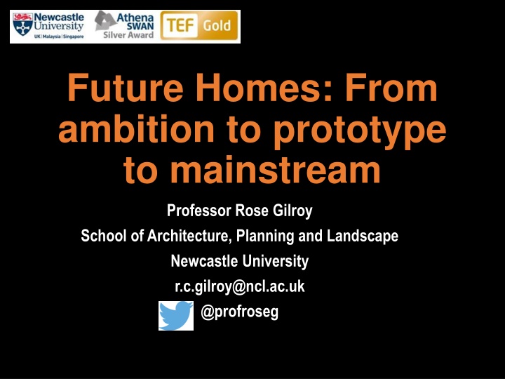 future homes from ambition to prototype