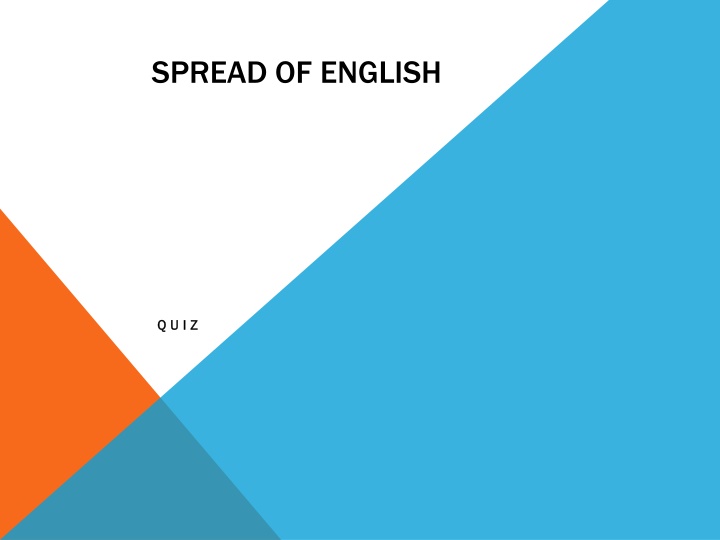 spread of english