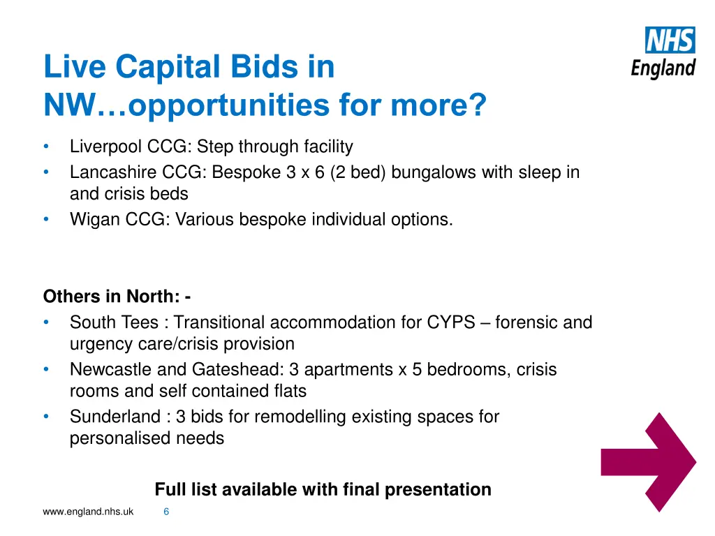 live capital bids in nw opportunities for more