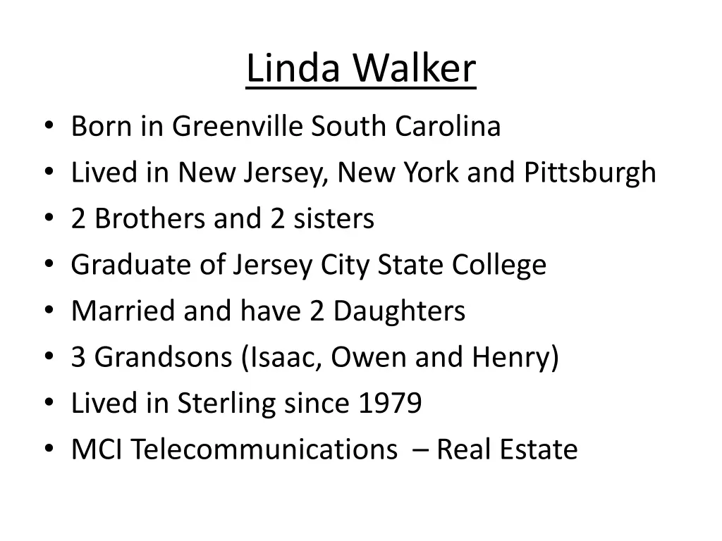 linda walker