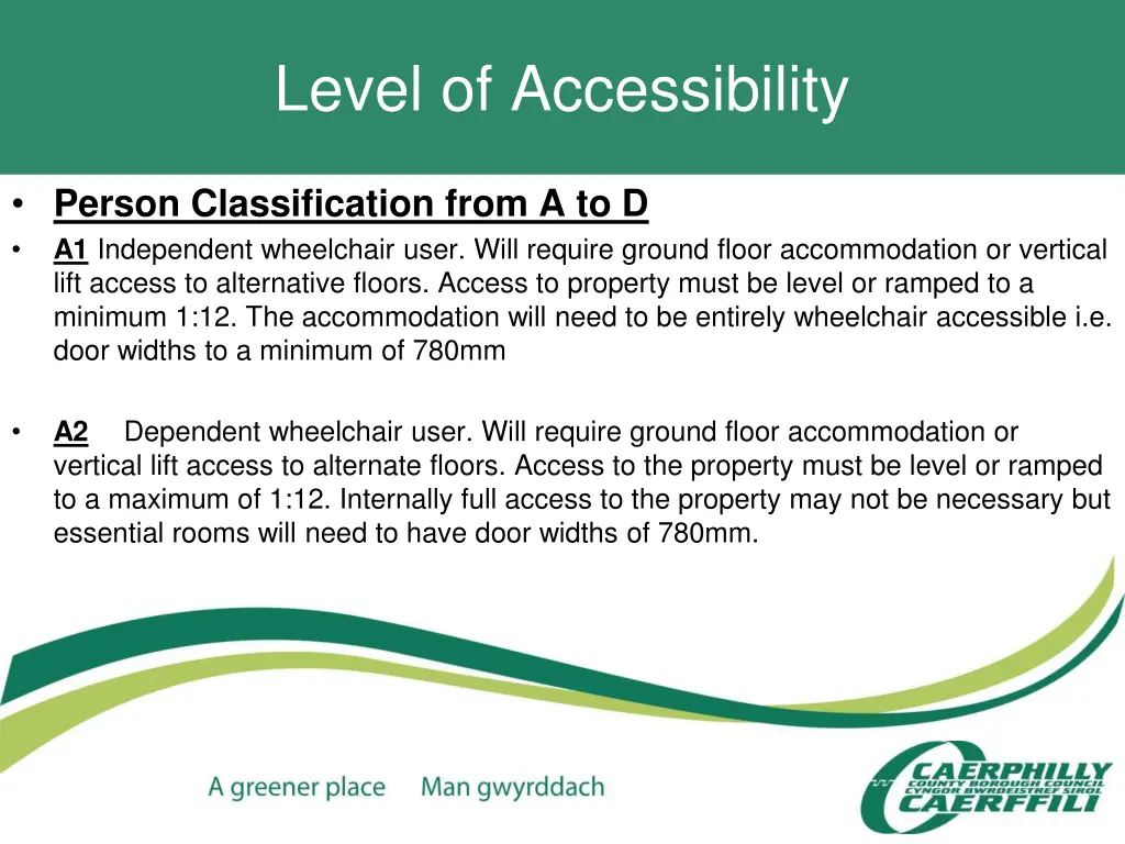 level of accessibility