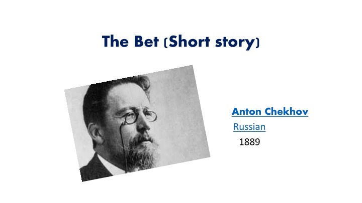 the bet short story