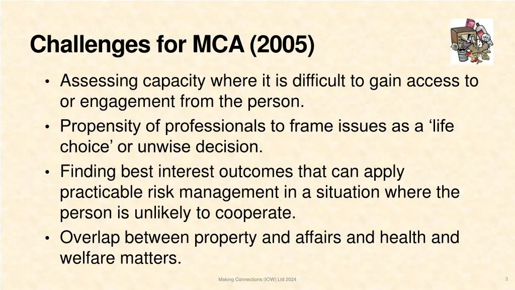 challenges for mca 2005