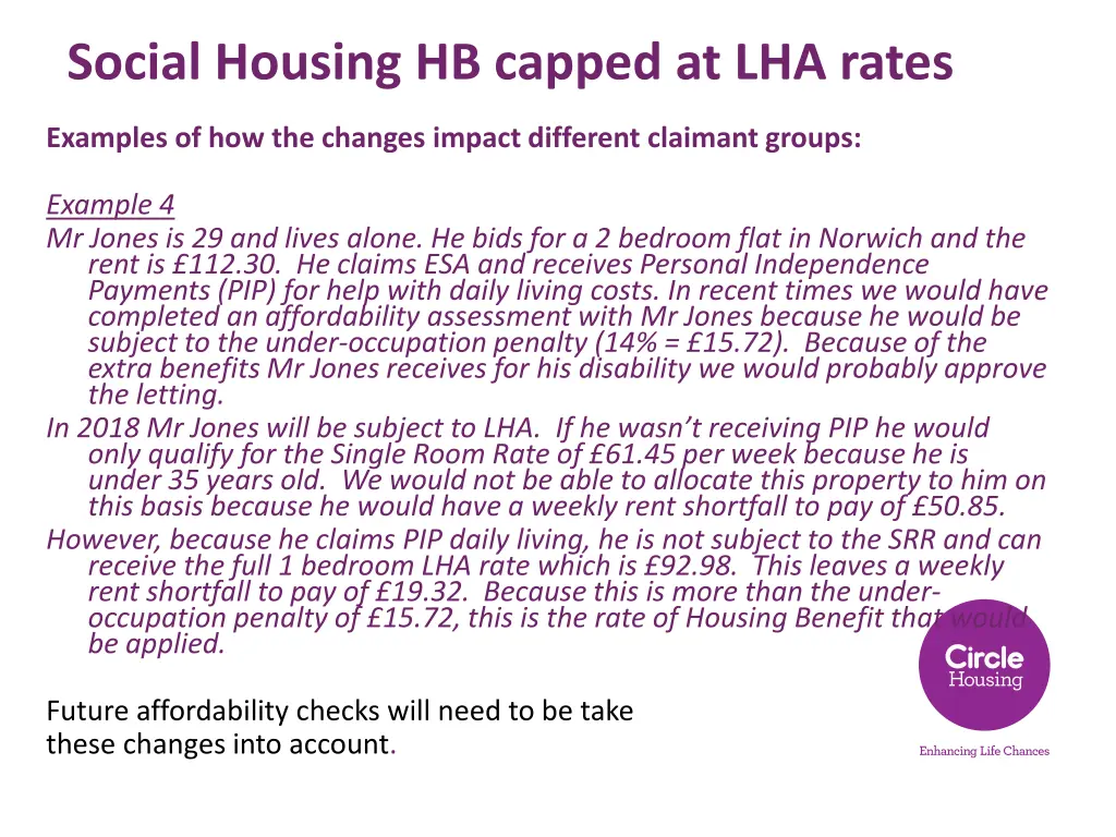 social housing hb capped at lha rates 6