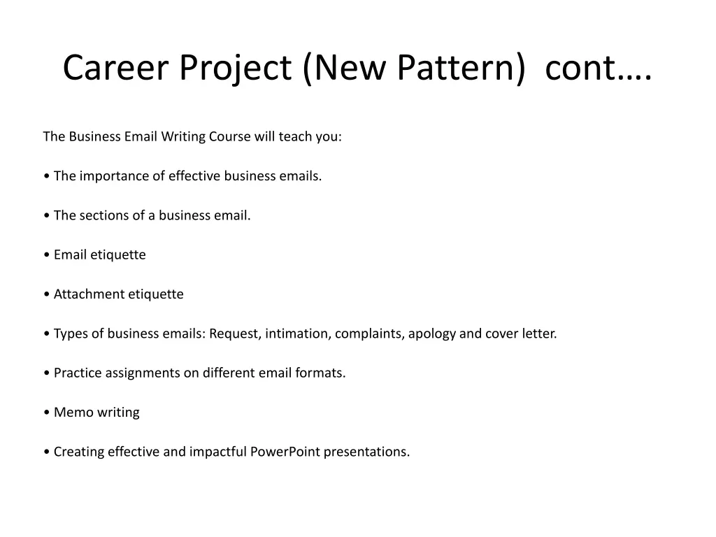 career project new pattern cont 2