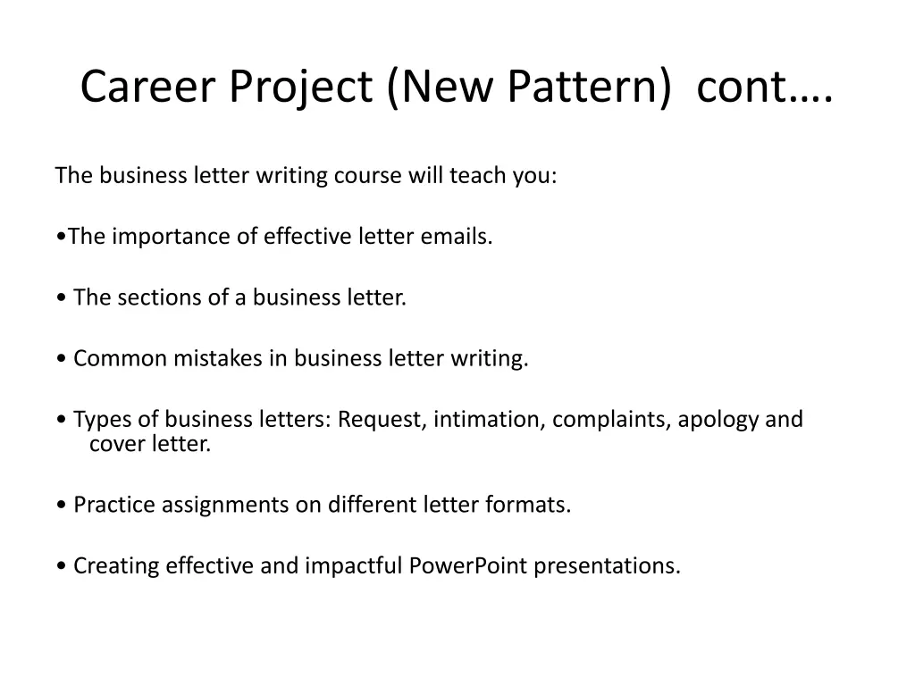 career project new pattern cont 3