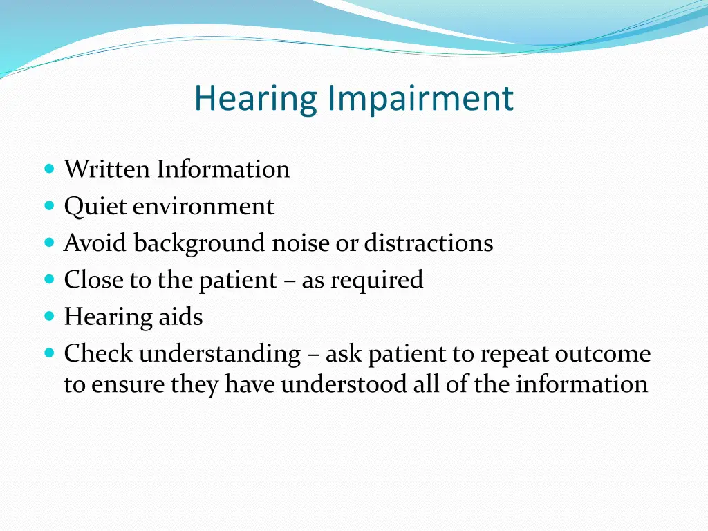 hearing impairment