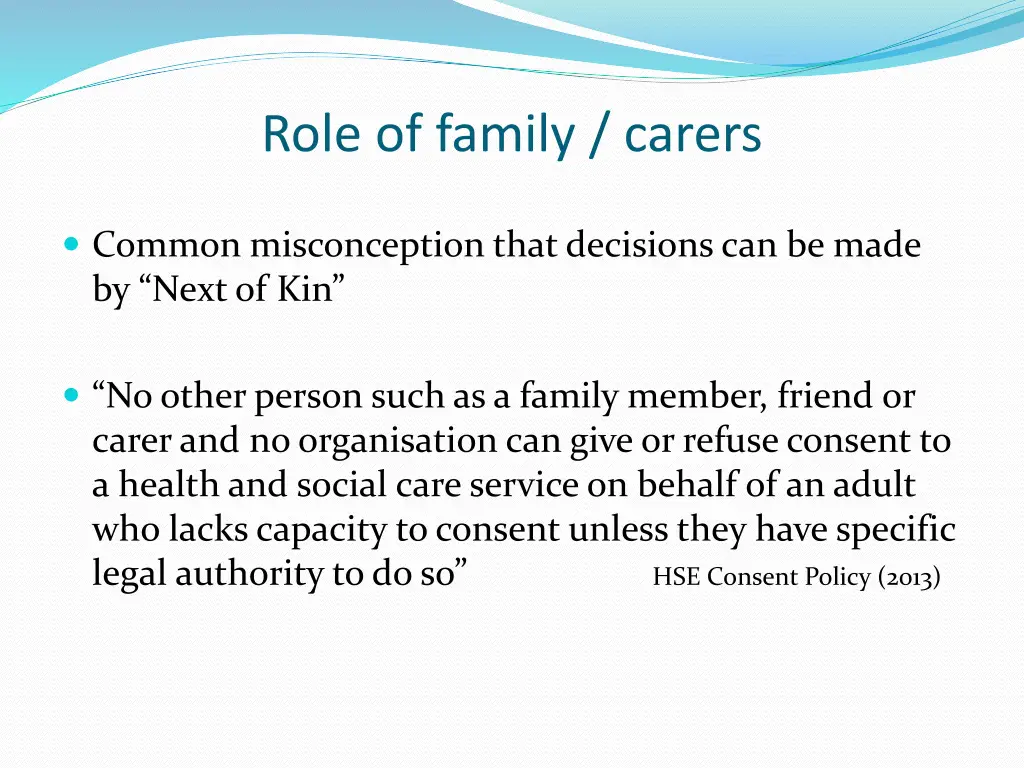 role of family carers