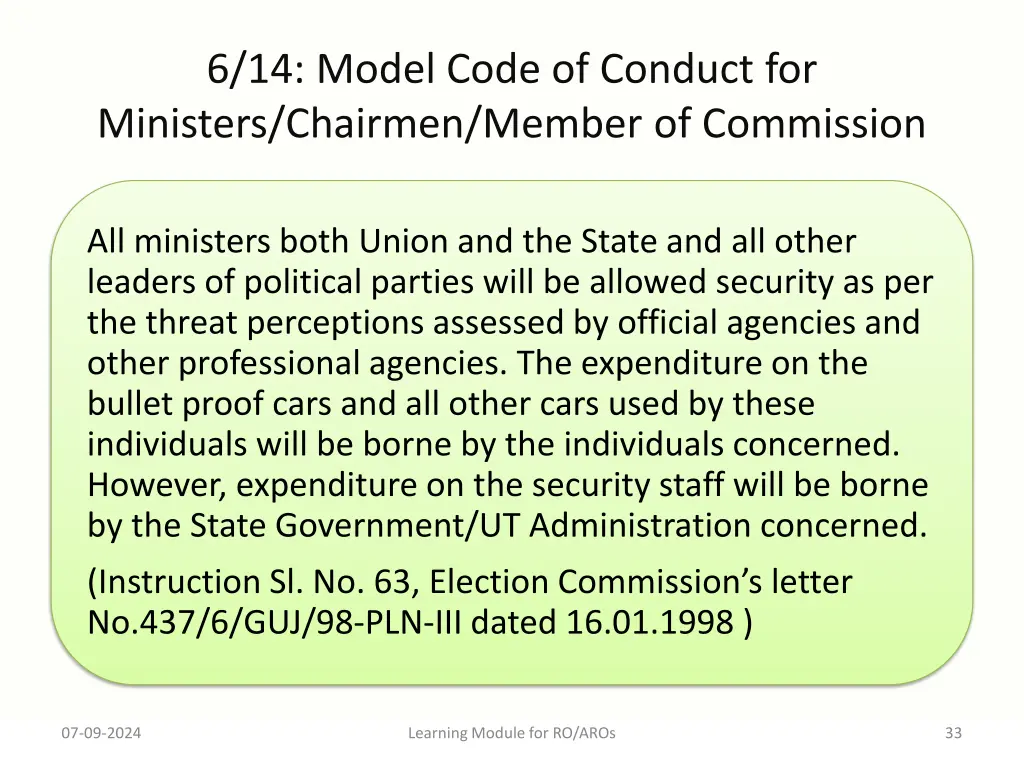 6 14 model code of conduct for ministers chairmen