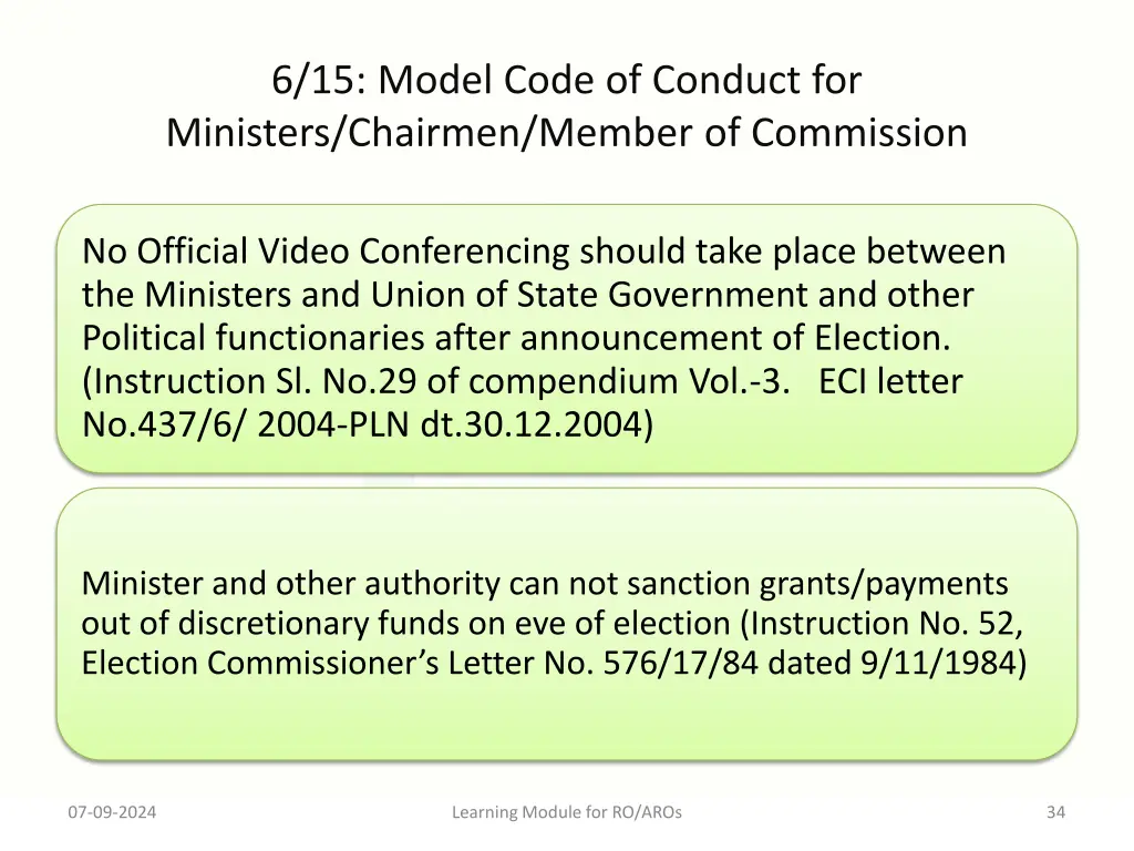 6 15 model code of conduct for ministers chairmen