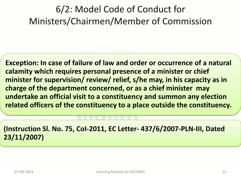 6 2 model code of conduct for ministers chairmen