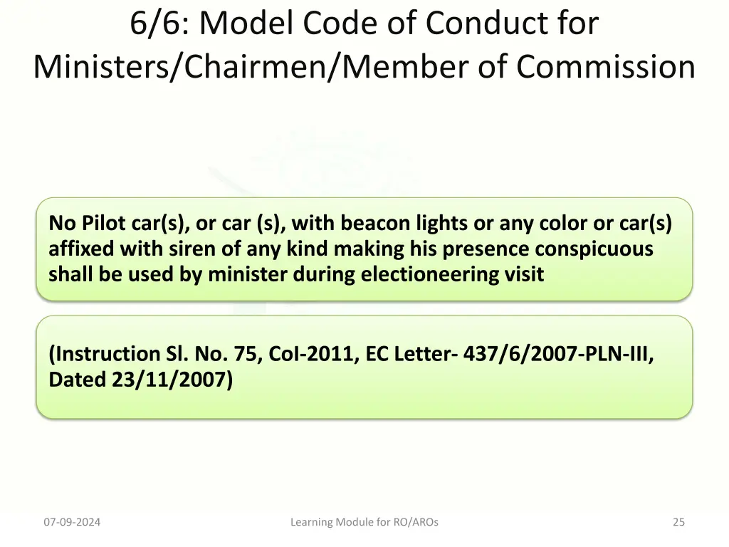 6 6 model code of conduct for ministers chairmen