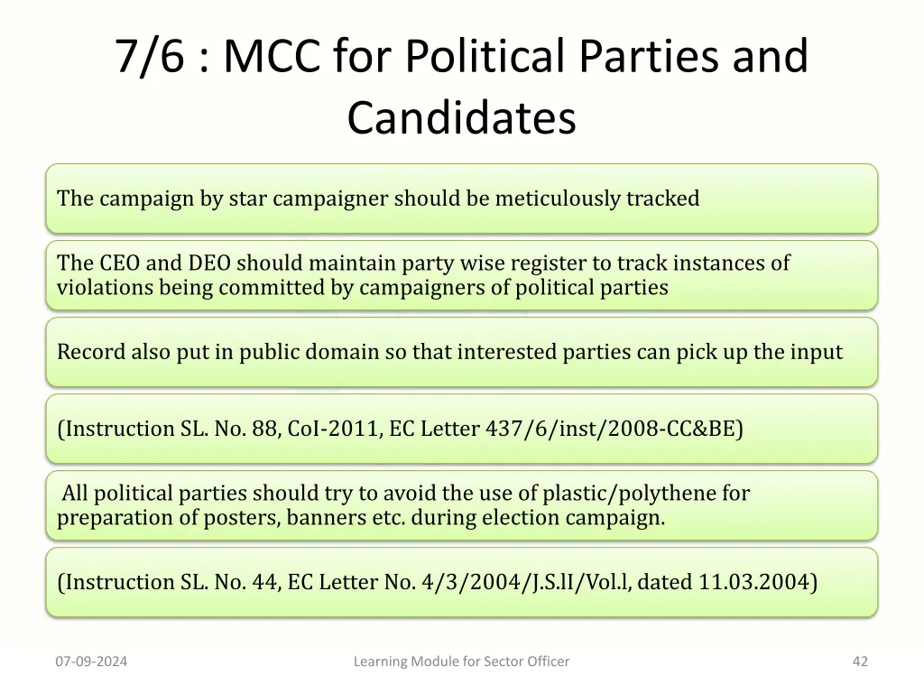 7 6 mcc for political parties and candidates