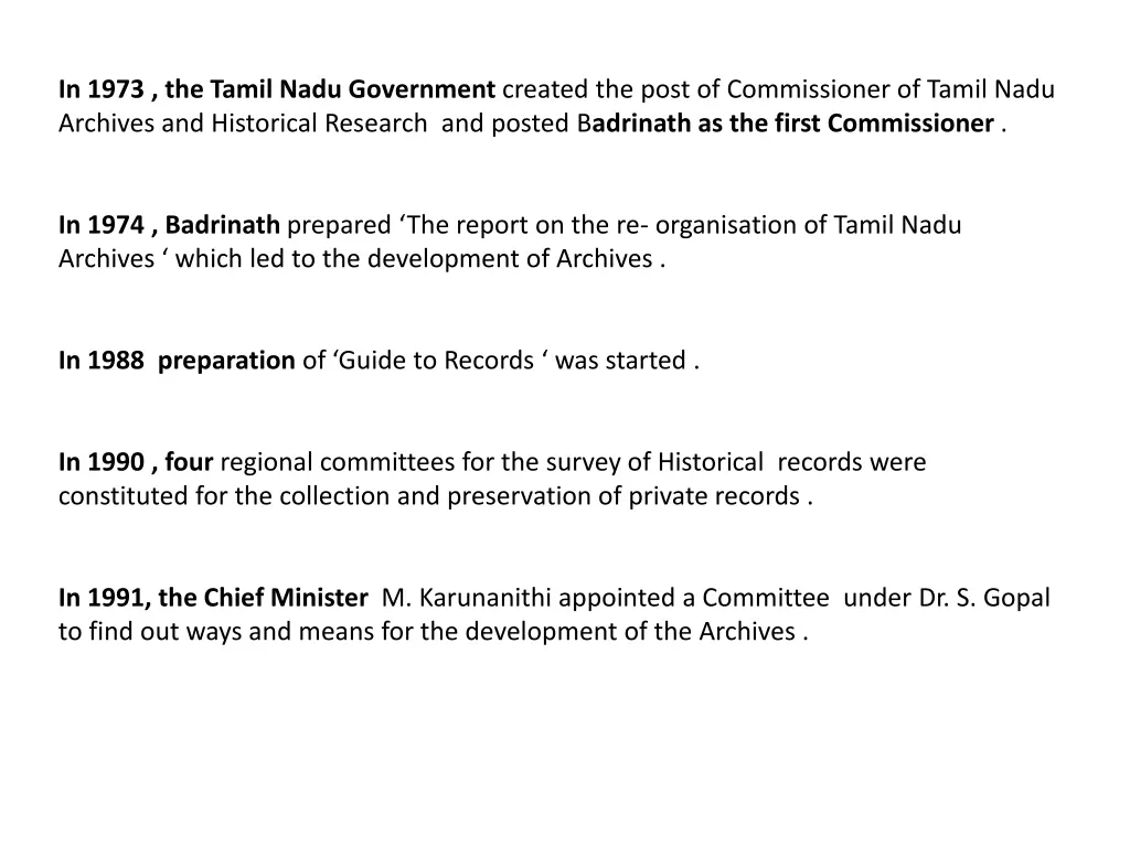 in 1973 the tamil nadu government created