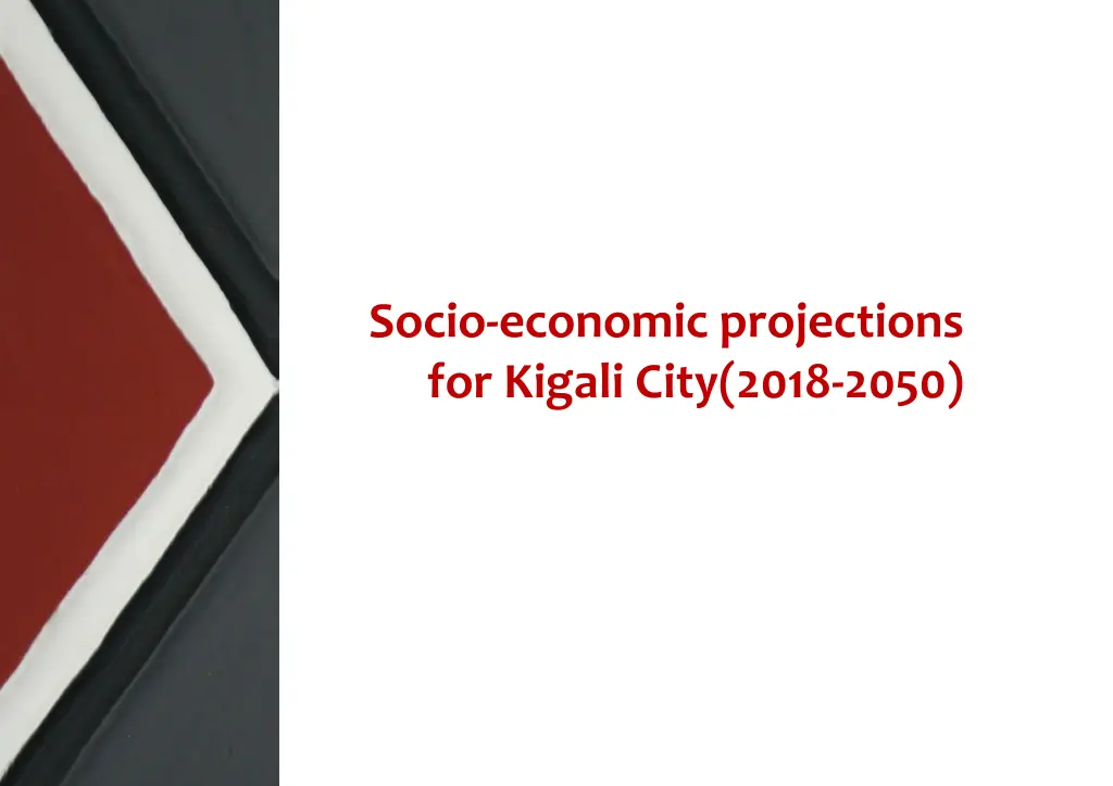 socio economic projections for kigali city 2018