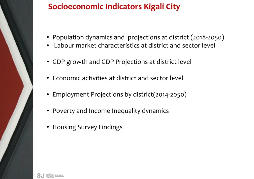 socioeconomic indicators kigali city