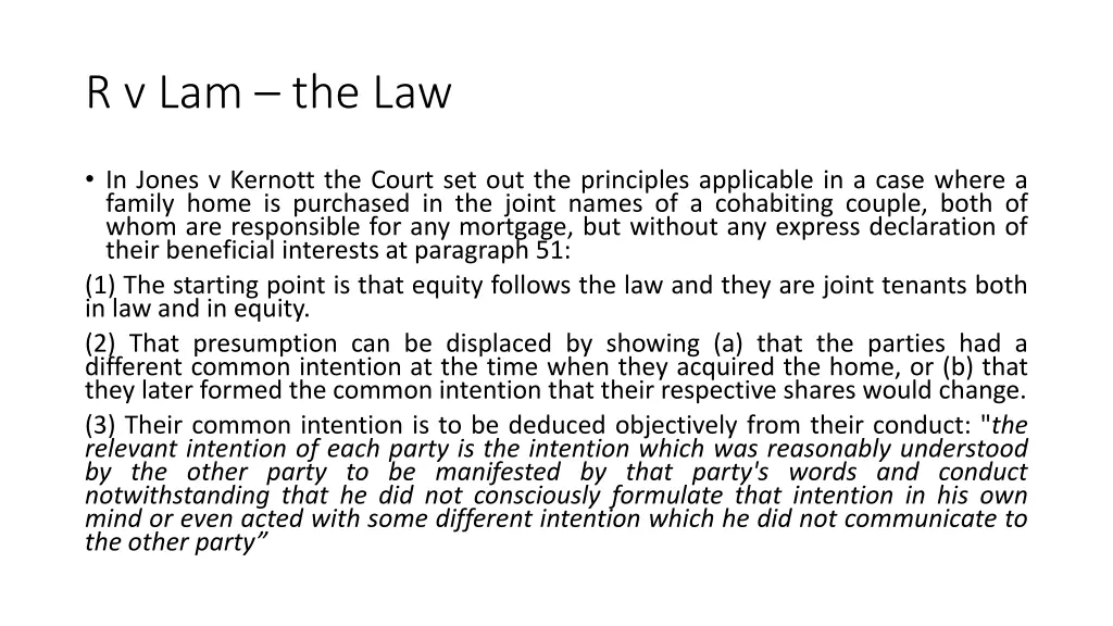 r v lam the law 1