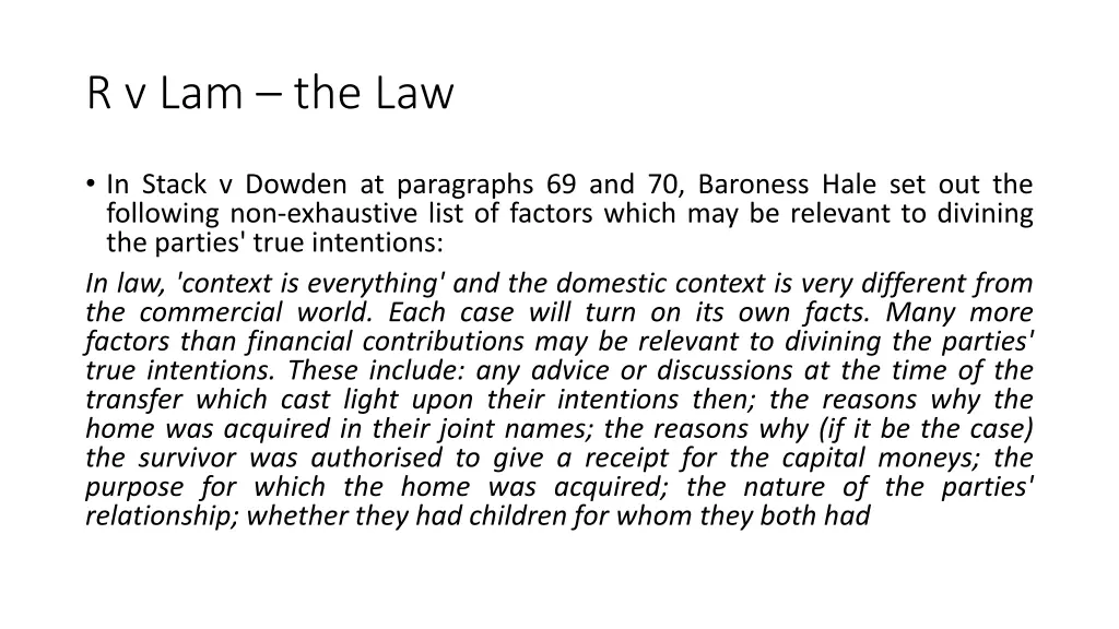 r v lam the law 4