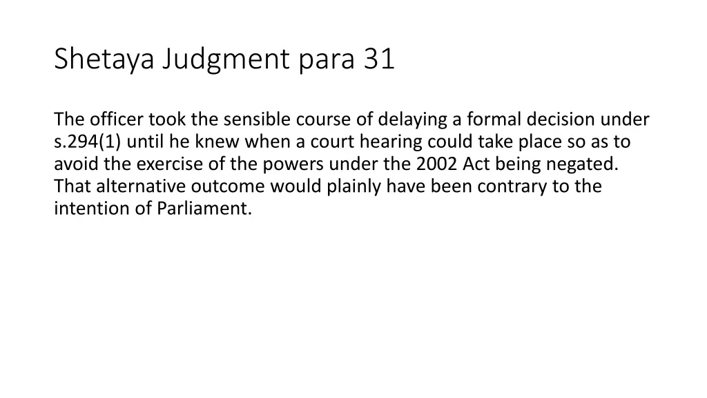 shetaya judgment para 31