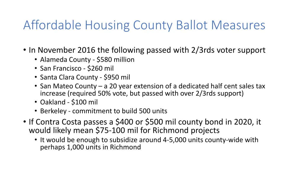 affordable housing county ballot measures