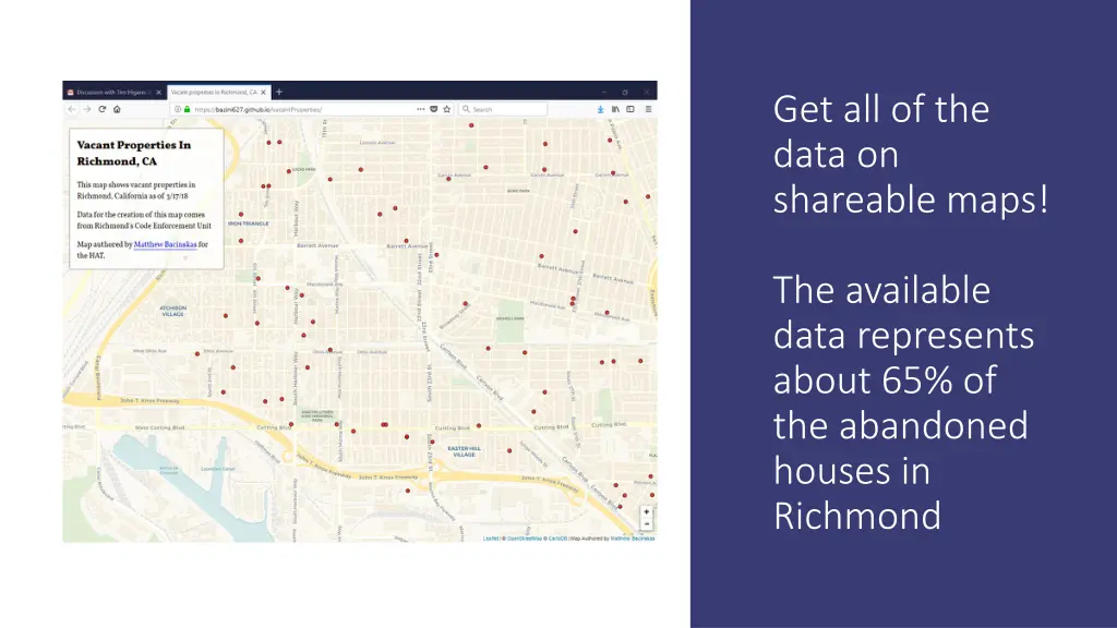 get all of the data on shareable maps