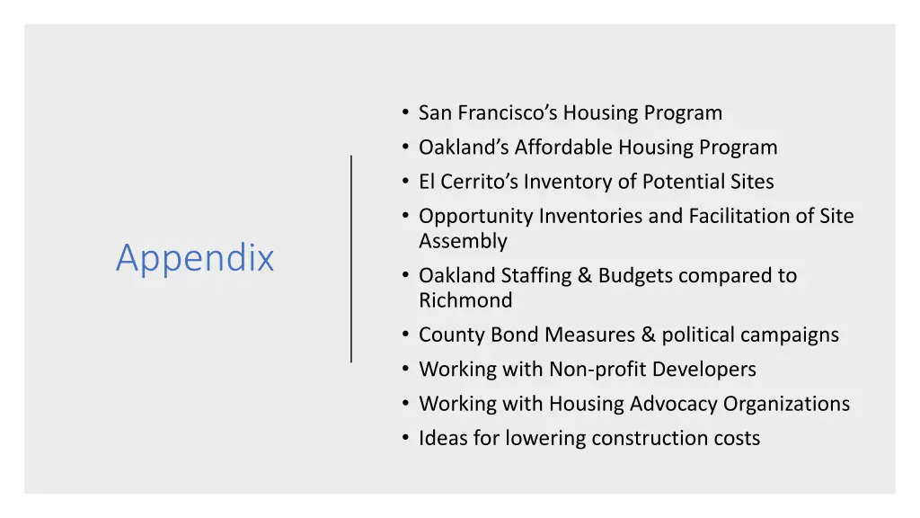 san francisco s housing program oakland