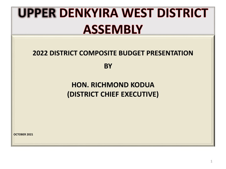 upper denkyira west district assembly