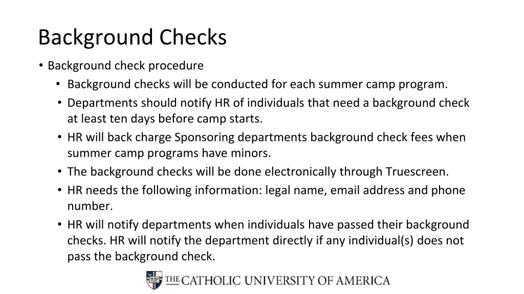 background checks