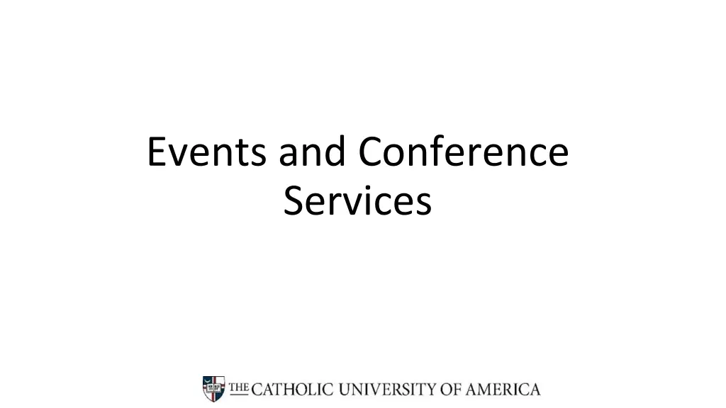 events and conference services