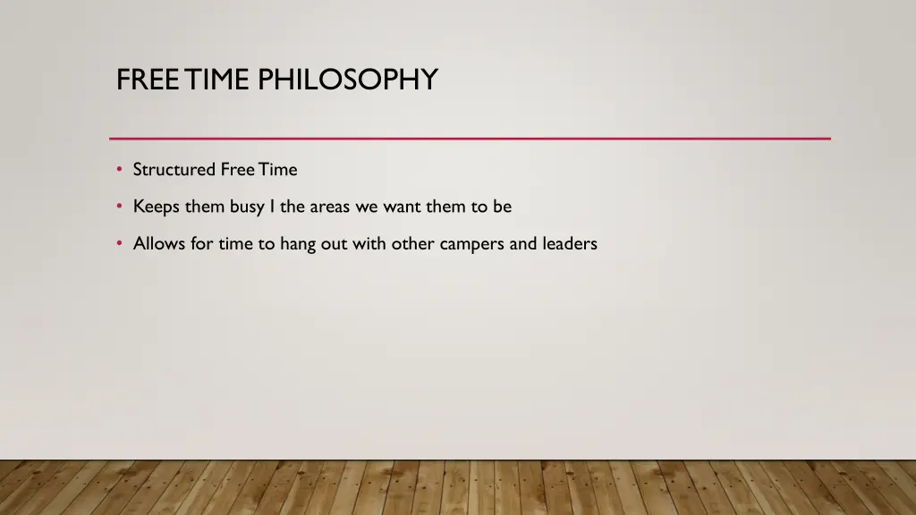 free time philosophy