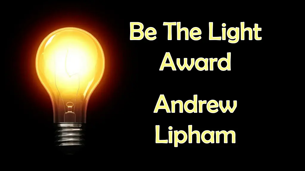 be the light award 1