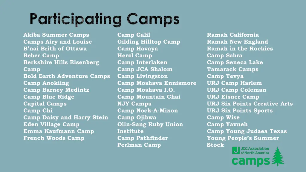 participating camps