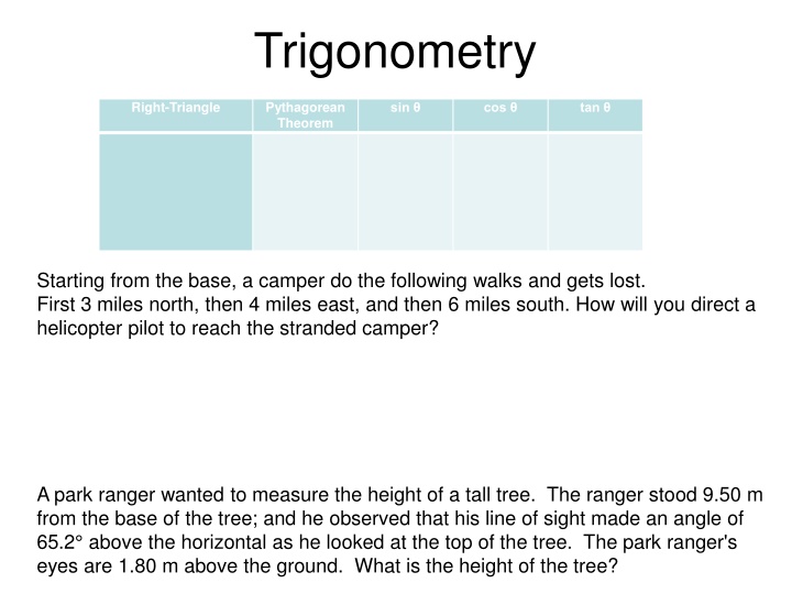 trigonometry