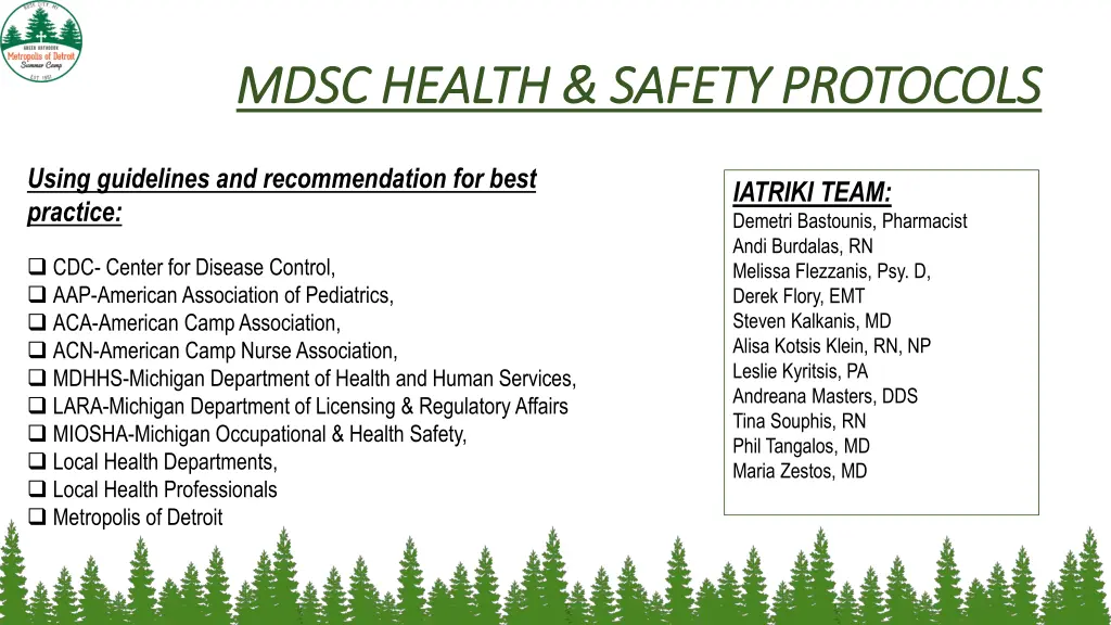 mdsc health safety protocols mdsc health safety