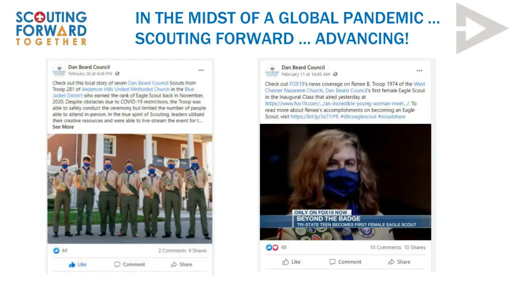 in the midst of a global pandemic scouting