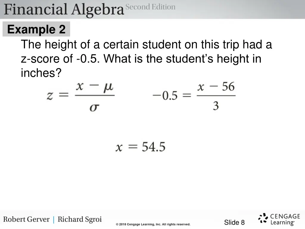 example 2 the height of a certain student on this 2