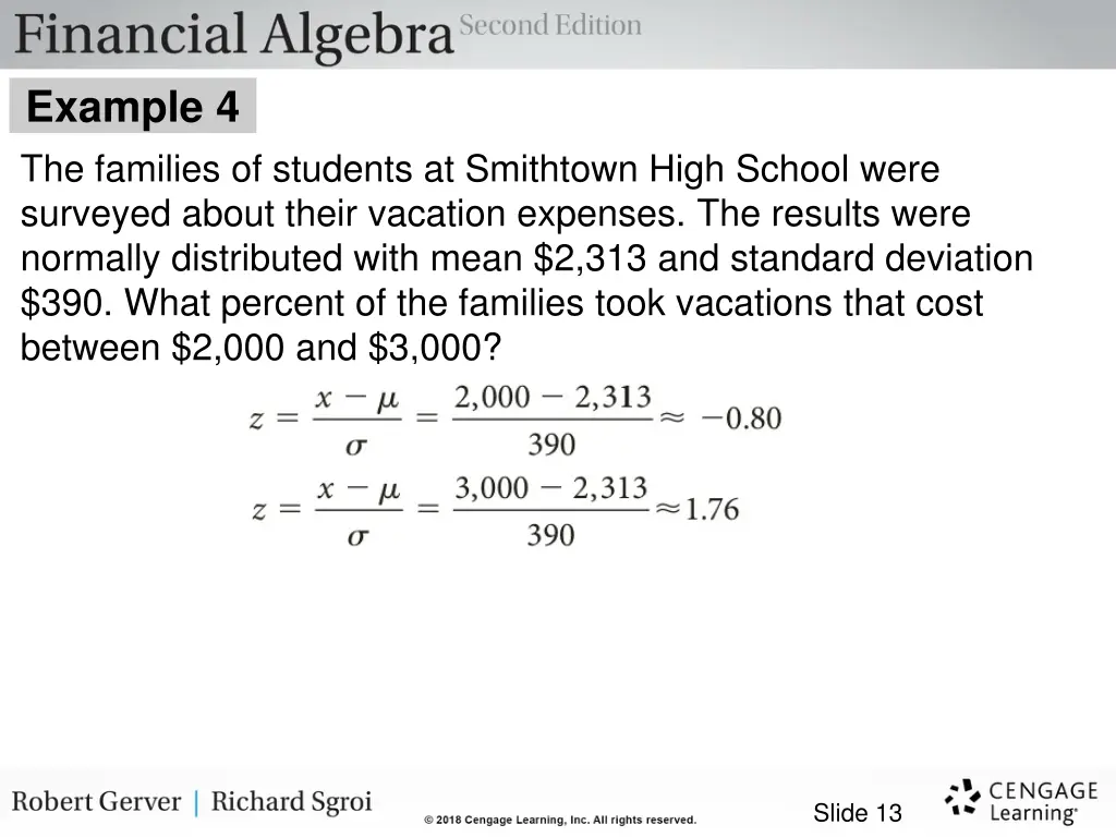 example 4 the families of students at smithtown 1