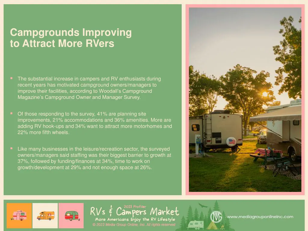 campgrounds improving to attract more rvers