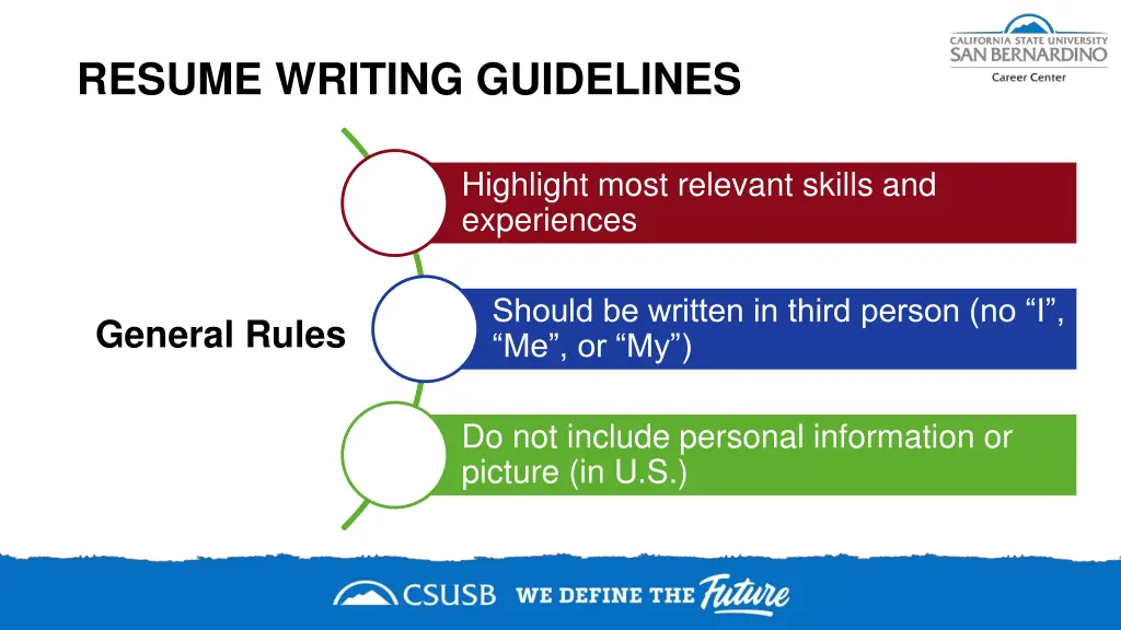 resume writing guidelines 1