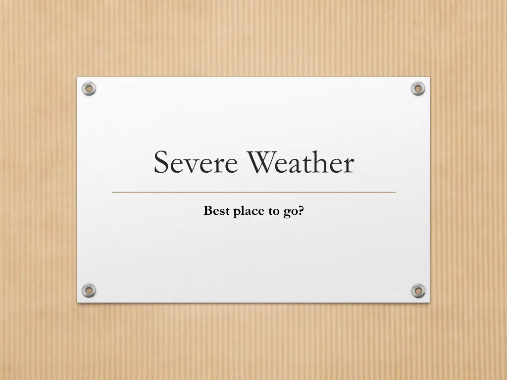 severe weather