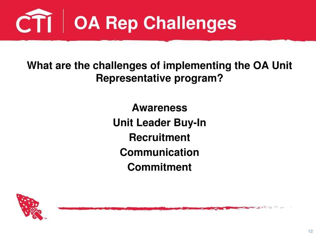 oa rep challenges