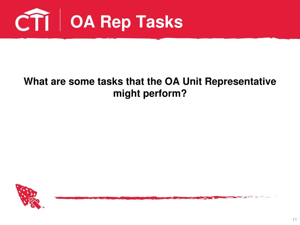 oa rep tasks