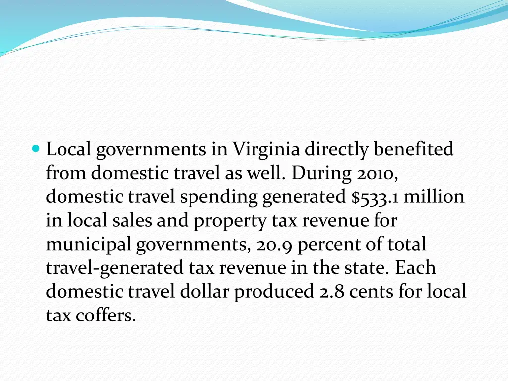 local governments in virginia directly benefited