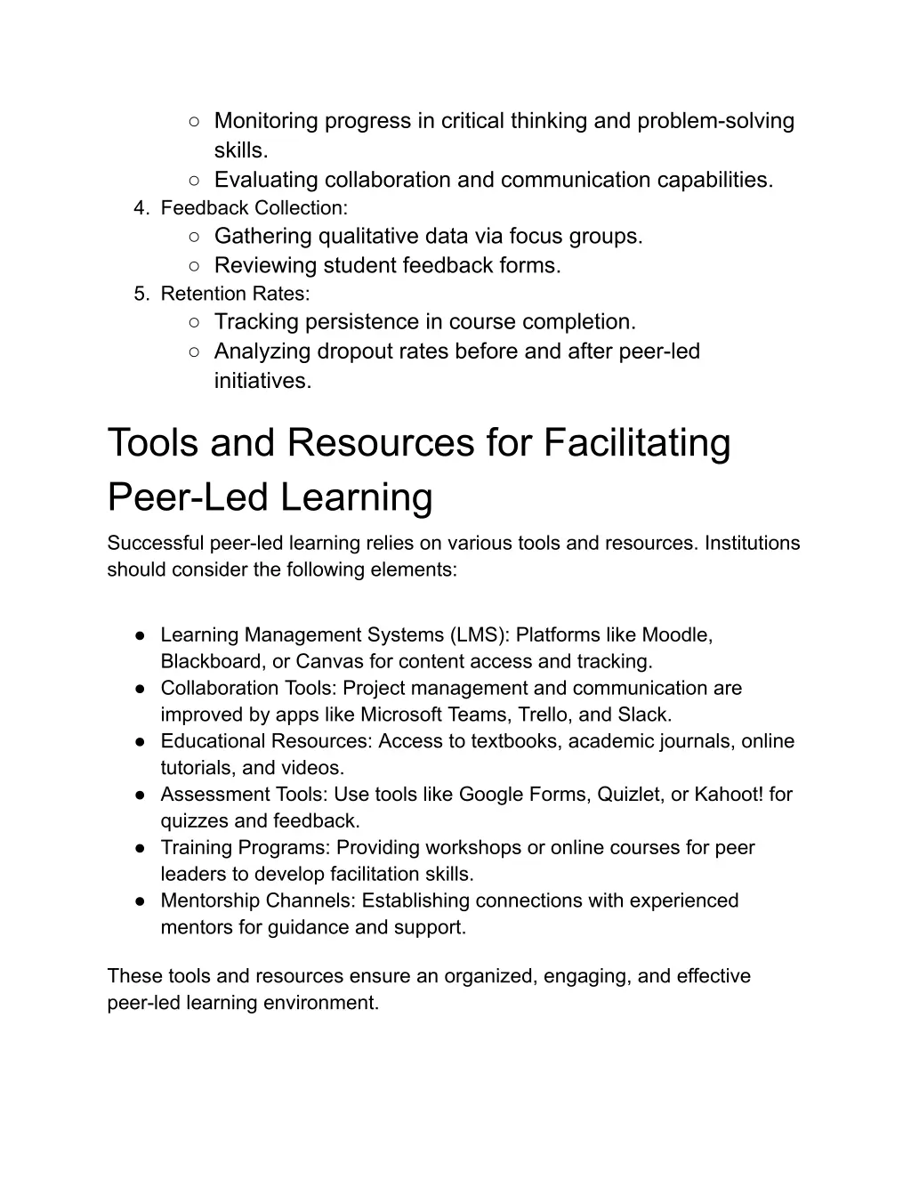 monitoring progress in critical thinking