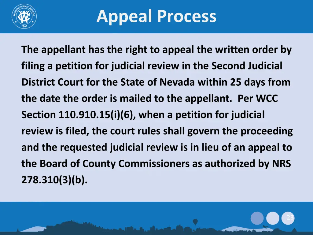 appeal process