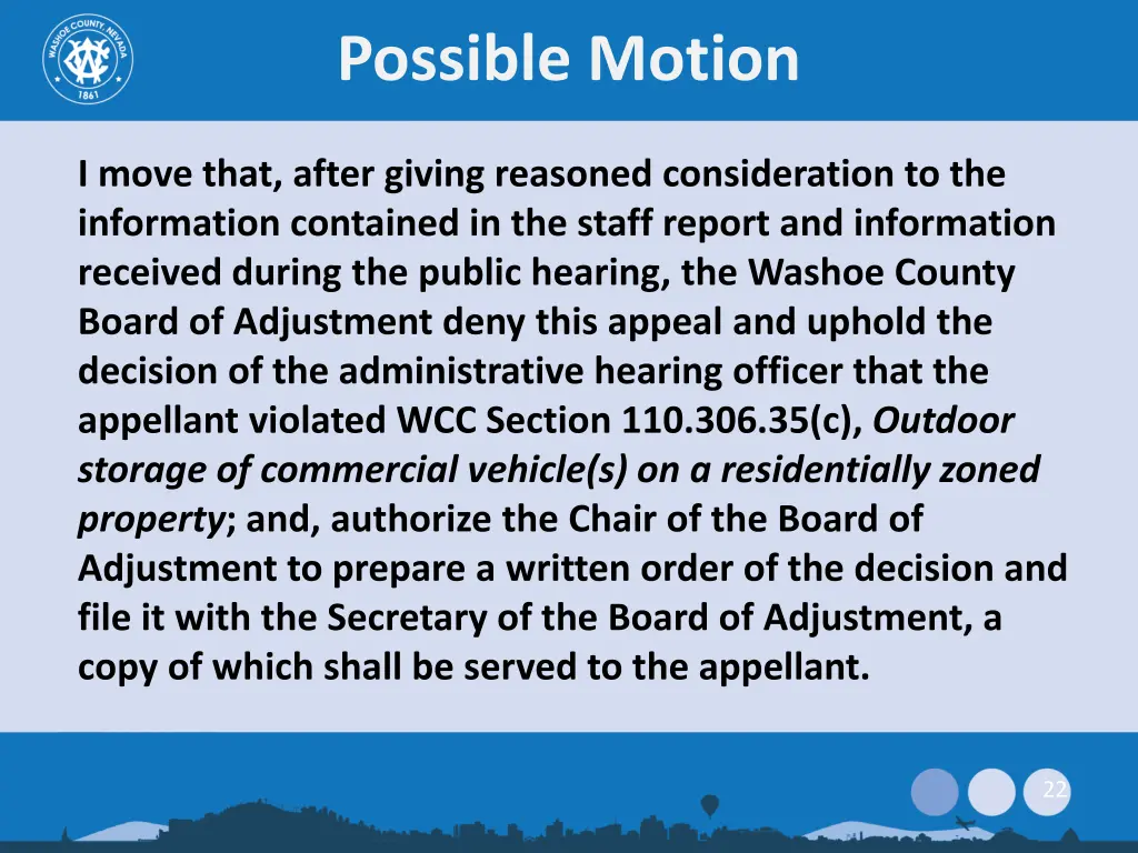 possible motion